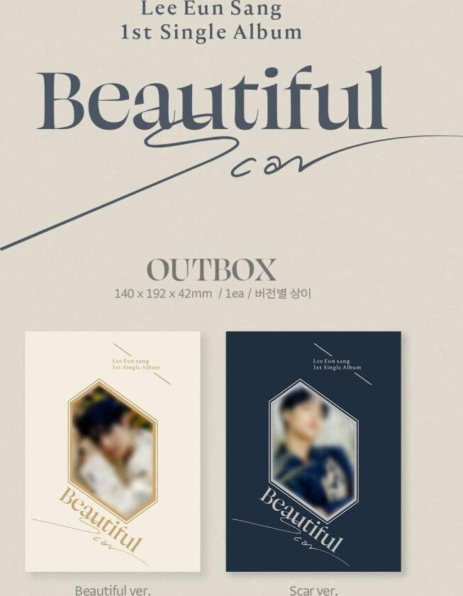 Lee Eun Sang Beautiful Scar (Incl. 68pg Photobook, Frame Photocard,Frame Photocard, Photocard, Len CD