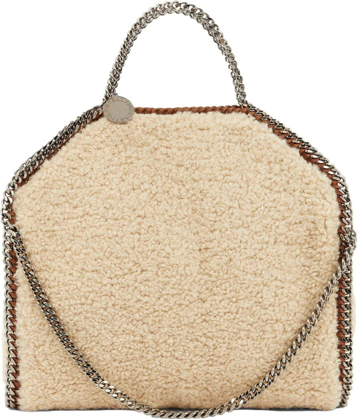 Stella Mccartney Mini Tote Shearling Fff Veske Beige female