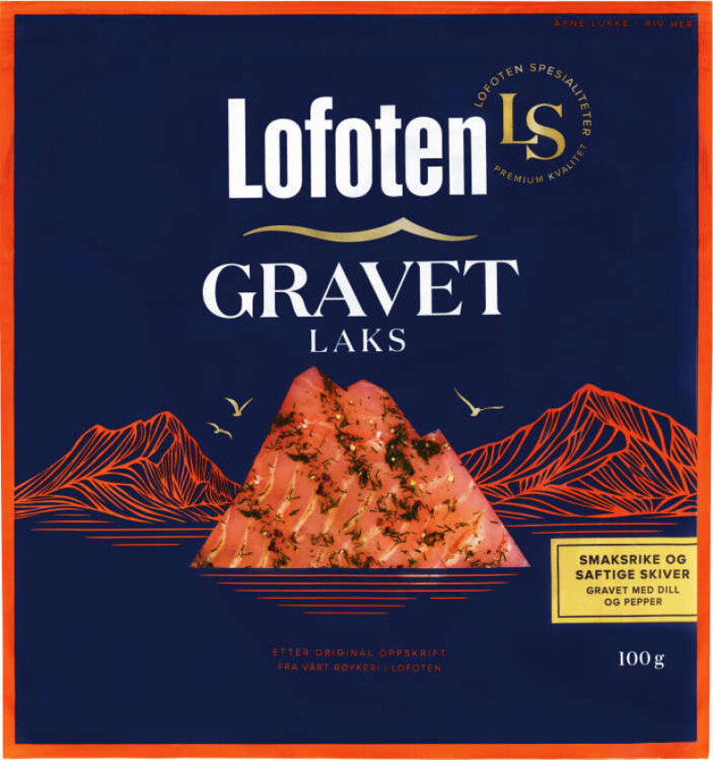 Laks Gravet skivet 100g