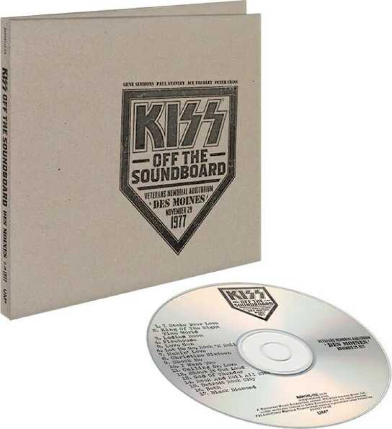 Kiss  Off The Soundboard: Live In Des Moines 1977  CD