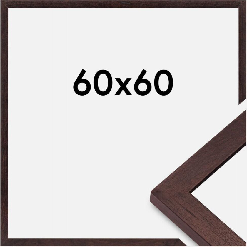Ramme Bga Classic Akrylglass Valnøtt 60x60 Cm