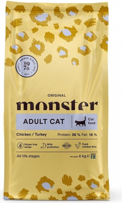 Monster Cat Adult Original Chicken & Turkey (6 kg)