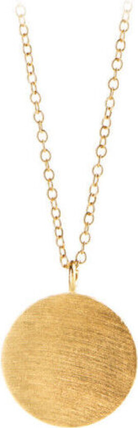Coin Forgylt Sølv Halskjede N-002-GP