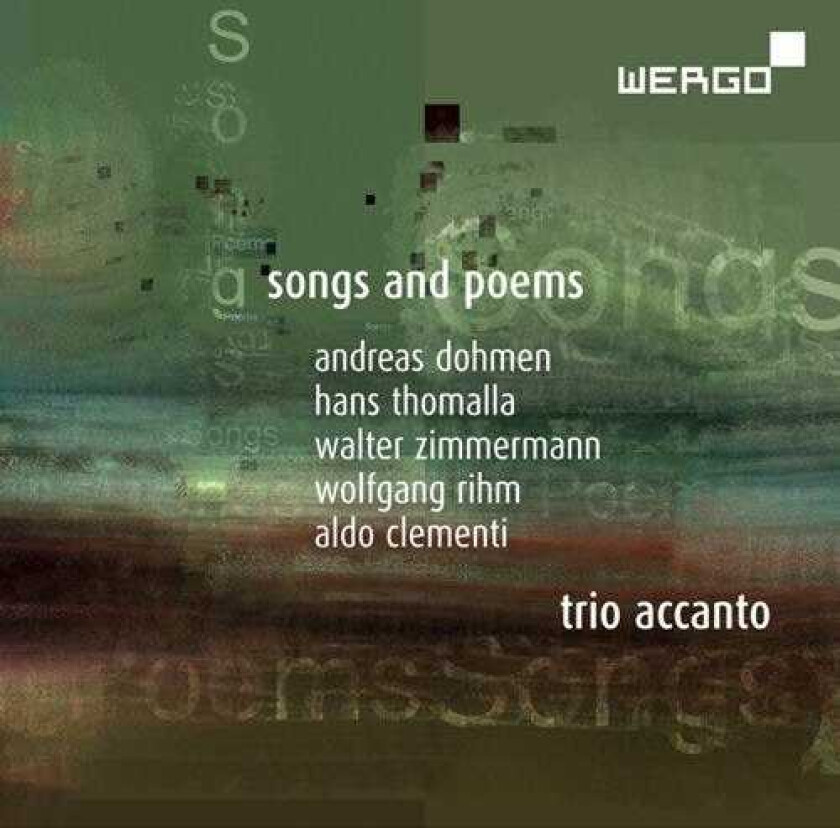 Trio Accanto Songs And Poems CD