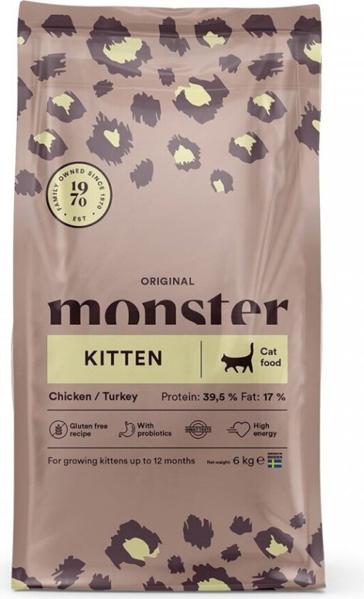 Monster Cat Kitten Chicken & Turkey (6 kg)