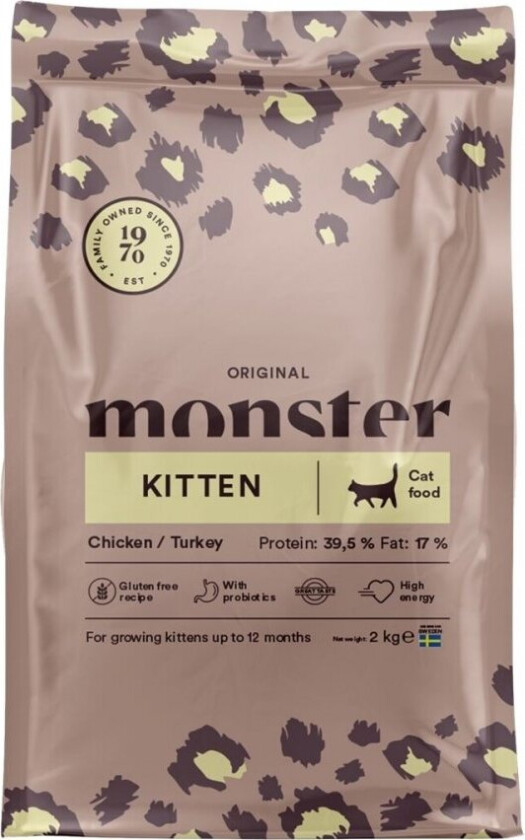Monster Cat Kitten Chicken & Turkey (2 kg)