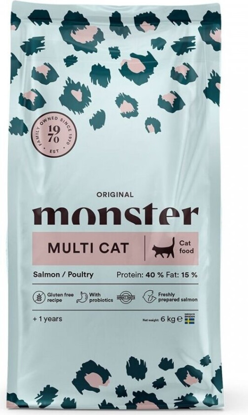 Monster Cat Adult Multicat Salmon & Poultry (6 kg)
