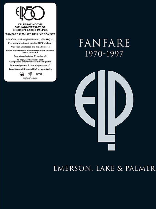 Emerson, Lake & Palmer Fanfare 19701997 (18CD + 3LP + 2x7" VINYL + BluRay Audio + Bok) CD
