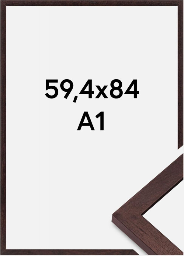 Ramme Bga Classic Akrylglass Valnøtt 59,4x84 Cm (A1)
