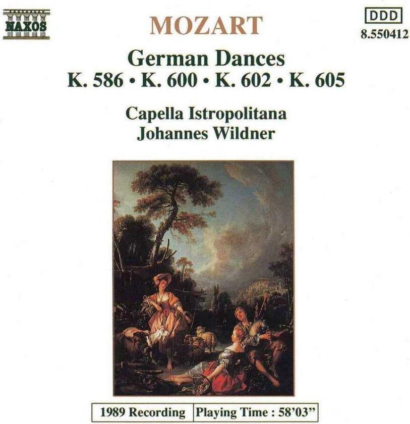 Capella Istropolitana Orchestra, Johannes Wildner, Karol Kopernicky, Hubert Geschwandtner  Mozart: German Dances  CD