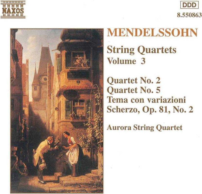 Aurora Quartet, Victor And Marina Ledin Jr, Aurora Qt, Lolly Lewis & Stuart Rosenthal  Mendelssohn: String Quartets, Volume 3  CD