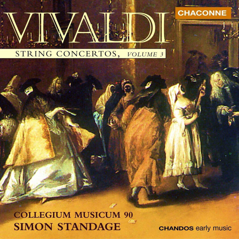 Simon Standage, Collegium Musicum 90 Orchestra Vivaldi: String Concertos, Vol 3 CD