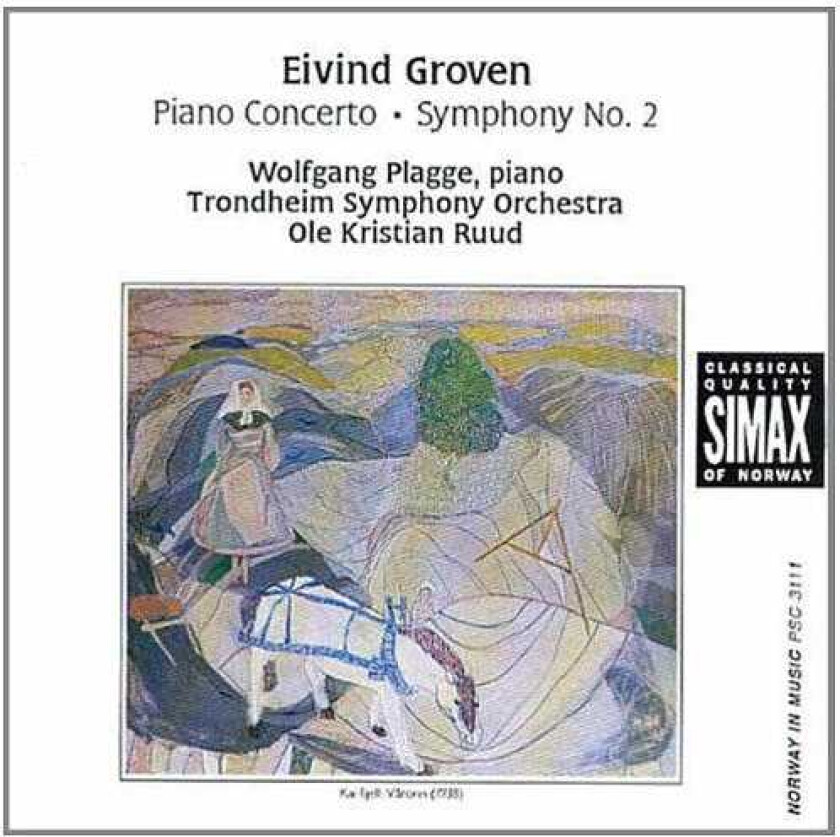 John West, Wolfgang Plagge, Eivind Groven, Ole Kristian Ruud, Trondheim Symfoniorkester, Arne Akselberg & Jorn Pedersen Groven: Piano Concerto; Symphony No 2 CD