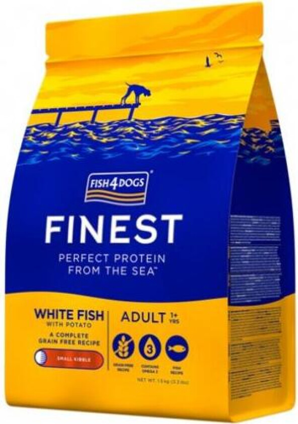 Finest Adult Hvit fisk Små biter 6 kg