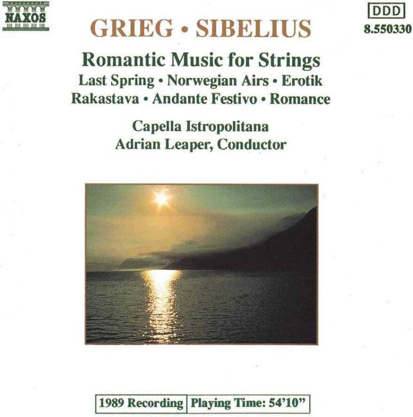 Capella Istropolitana Orchestra, Adrian Leaper, Günter Appenheimer  Grieg & Sibelius: Romantic Music for Strings  CD