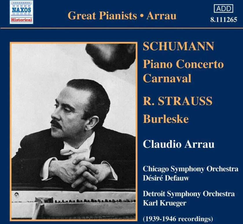 Claudio Arrau Schumann: Piano Concerto; Strauss, R: Burlesque CD