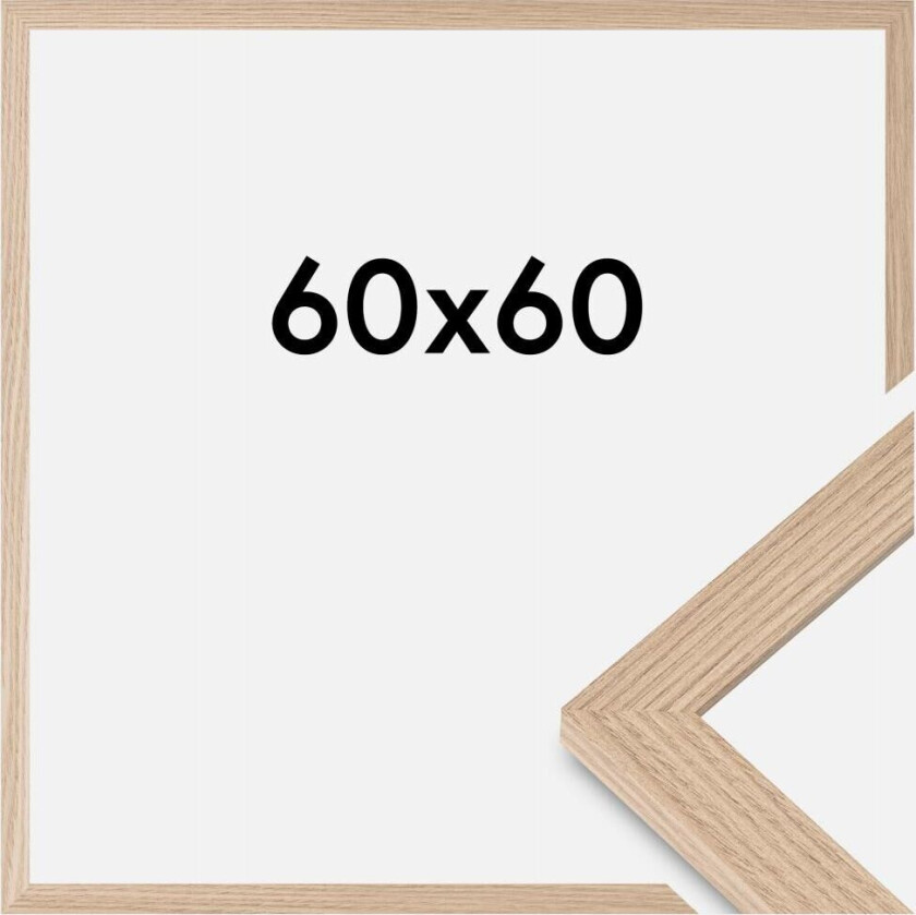 Ramme Bga Classic Akrylglass Eik 60x60 Cm