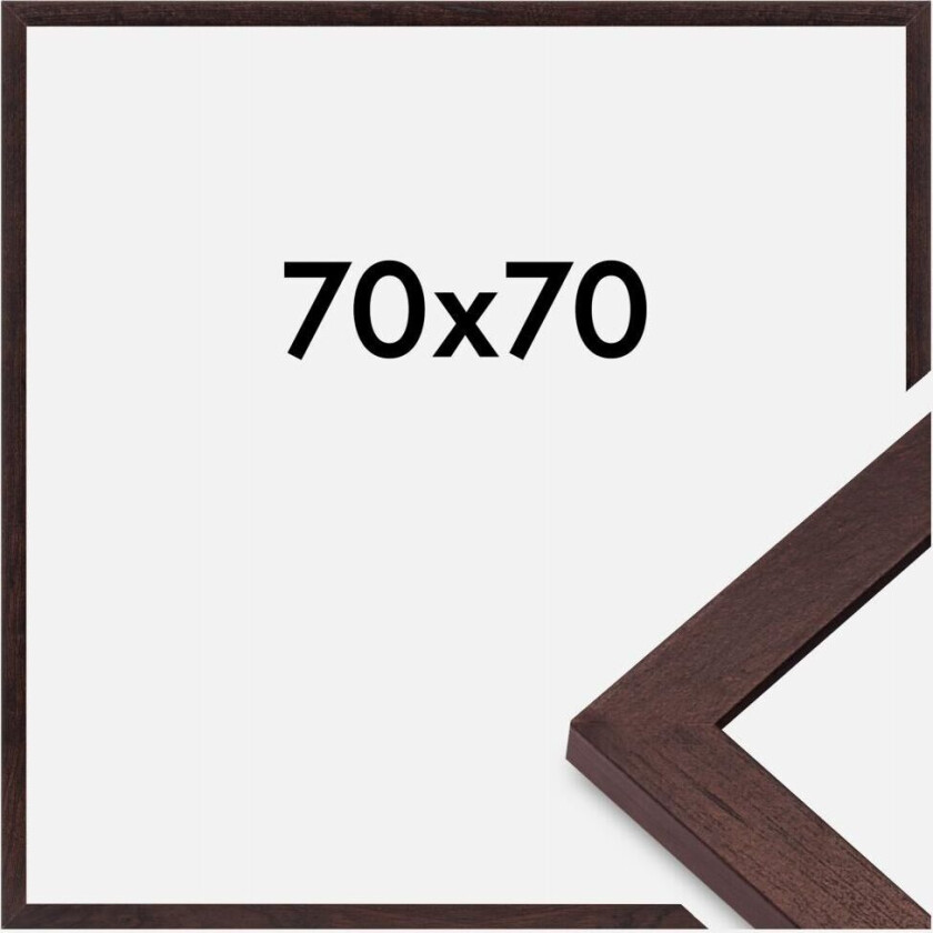 Ramme Bga Classic Akrylglass Valnøtt 70x70 Cm