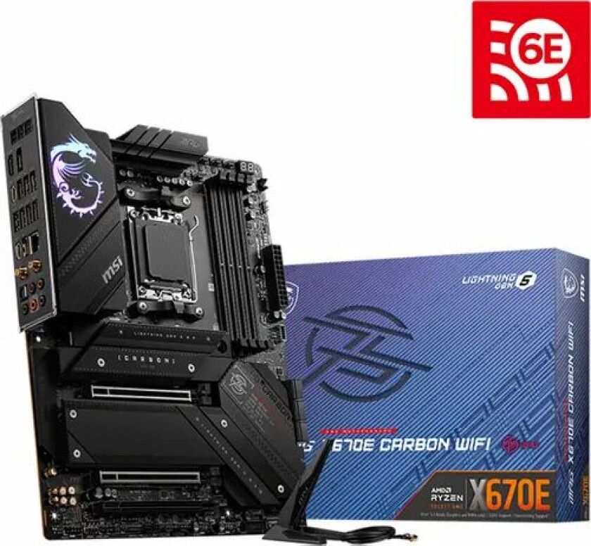 Msi Mpg X670e Carbon Wifi Atx Hovedkort