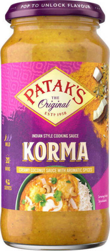 Korma Cooking Sauce 450g Patak's