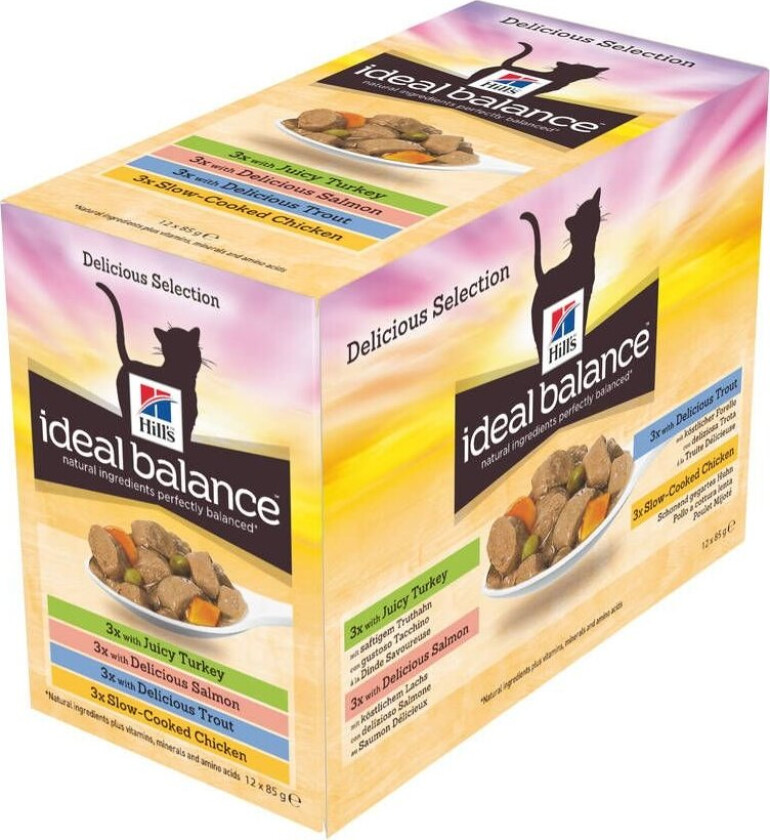 Ideal Balance Feline Adult Multipack Pouch (12x85g)