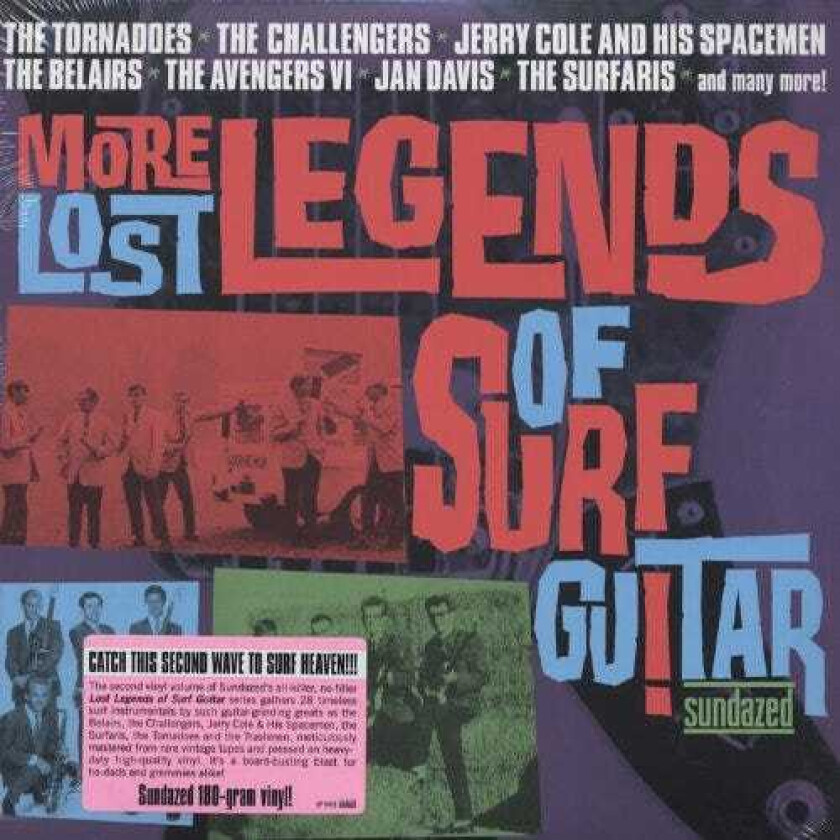 Diverse Artister, Diverse Rock  More Lost Legends Of Surf Guitar  LP/Vinyl