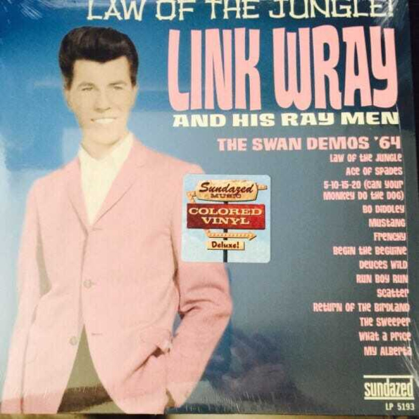 Link Wray Law Of The Jungle: The '64 Swan Demos LP/Vinyl