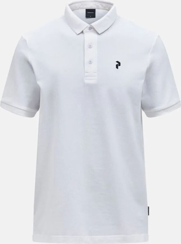 Classic Cotton Polo Herre Hvit L