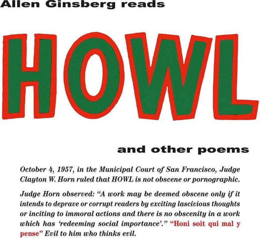 Allen Ginsberg Howl And Other Poems LP/Vinyl