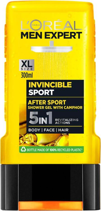 Invincible Sport Men Expert After Sport Shower Gel with C