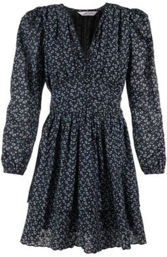 Lea Dress - Black Lupin Print M