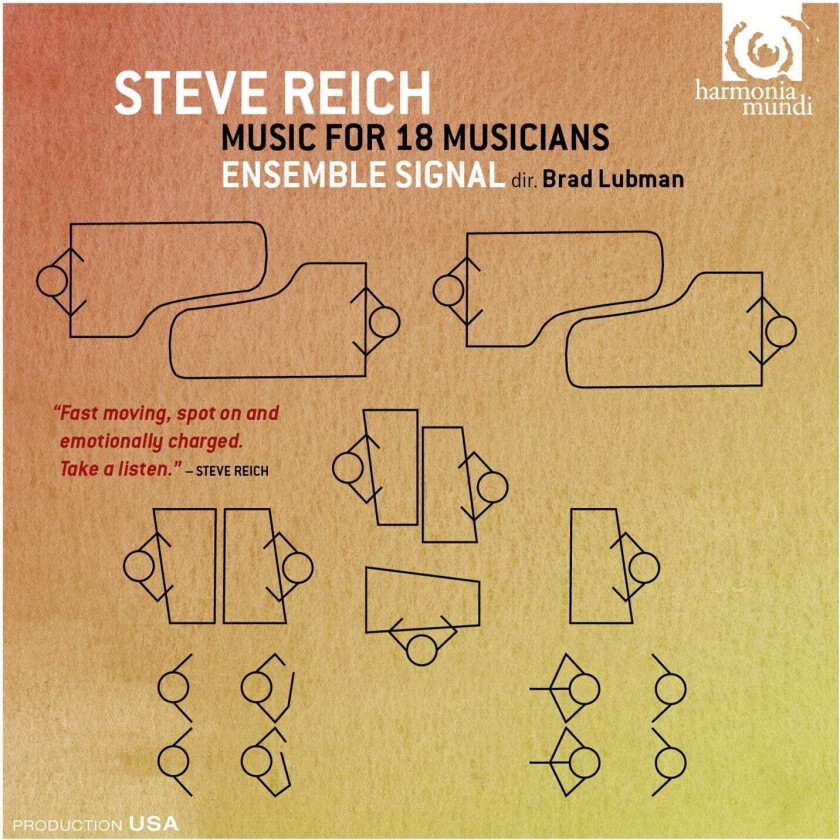 Ensemble Signal, Brad Lubman Reich: Music For 18 Musicians CD