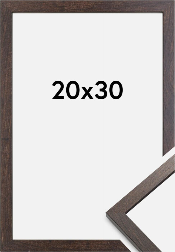 Ramme Trendy Akrylglass Valnøtt 20x30 Cm