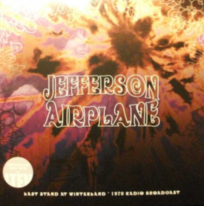 Jefferson Airplane Last Stand At Winterland, Live Radio Broadcast 1970 LP/Vinyl