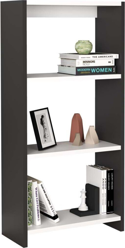TilusL hylle 3 hyller antracitt, hvit.