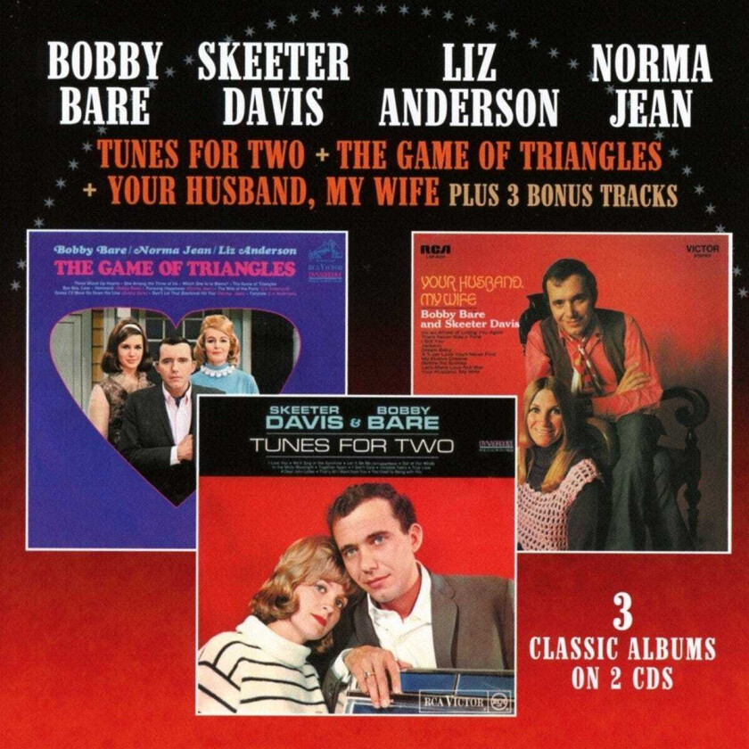 Bobby Bare, Bobby Bare & Skeeter Davis  Tunes For Two/The Game Of Triangles/Your Husband, My Wife  CD