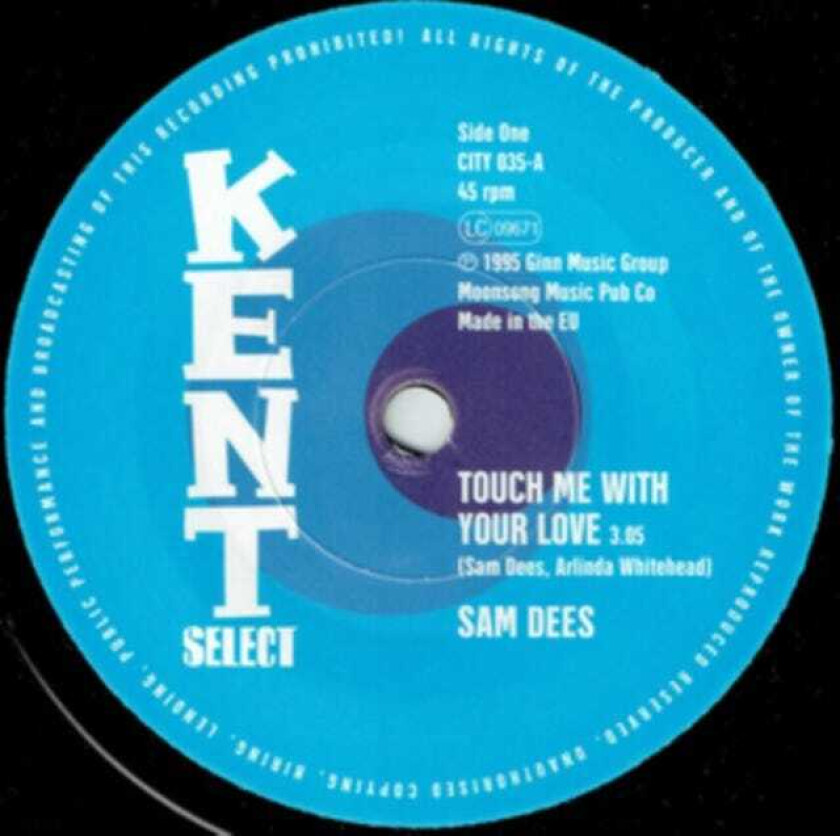 Sam Dees Touch Me With Your Love/Run To Me LP/Vinyl