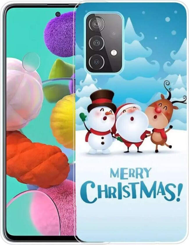 Samsung Galaxy A33 5G Fleksibelt Plast Julebakdeksel - Akebakke Venner