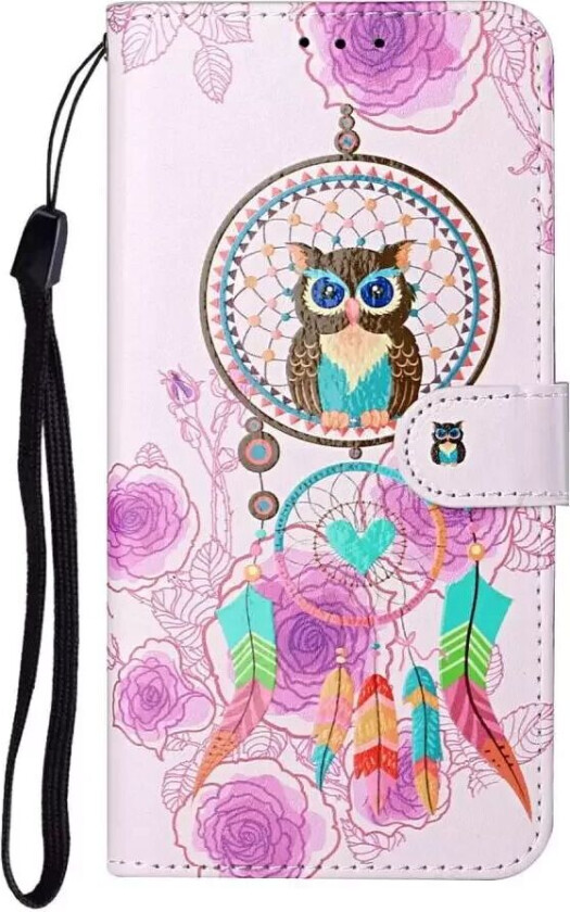 Samsung Galaxy S21+ (Plus) PU Skinndeksel m. Lommebok - Drømmefanger