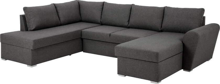 Stan sovesofa hvile venstre og sjeselong høyre grå.