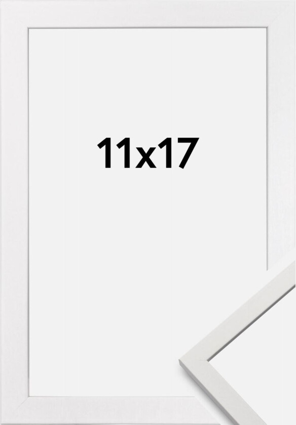 Ramme Edsbyn Akrylglass Hvit 11x17 Cm