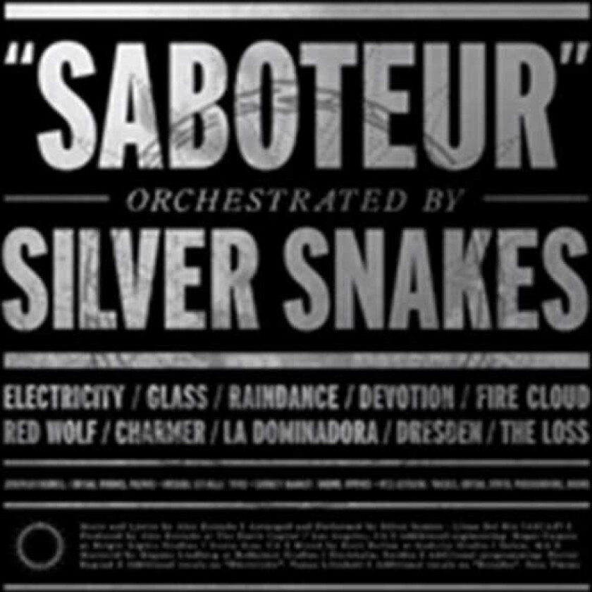 Silver Snakes Saboteur CD