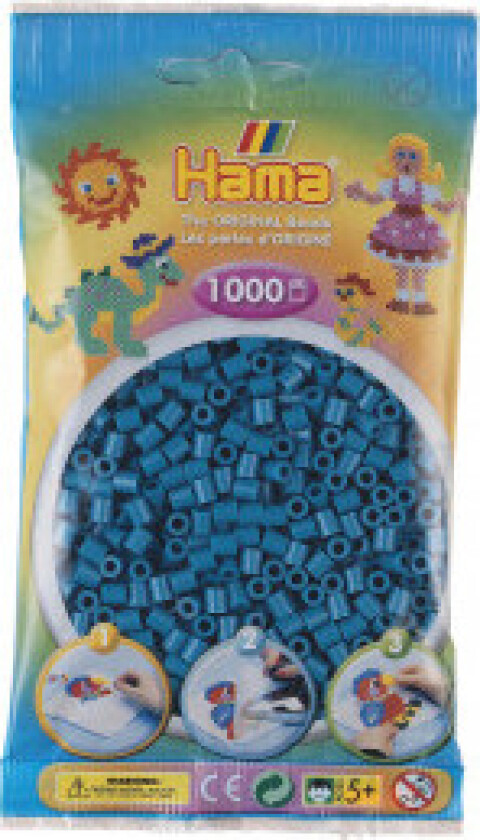 Midi 1000 Perler - Petrol Blå 83