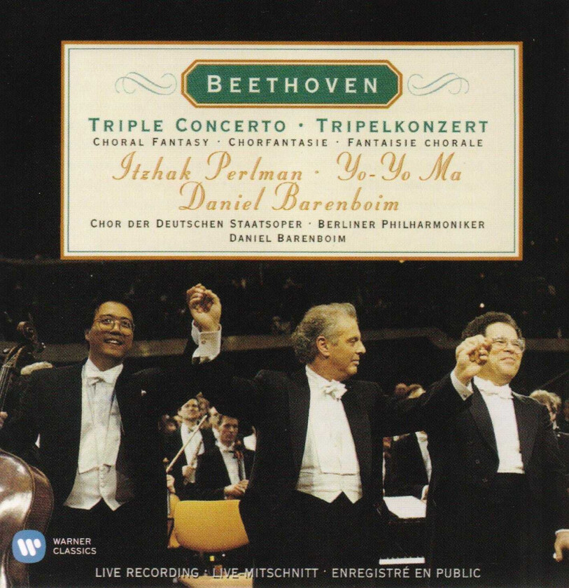 Bilde av Daniel Barenboim, Itzhak Perlman, Berliner Philharmoniker, Chor der Deutschen Staatsoper, YoYo Ma Itzhak Perlman Beethoven: Triple Concerto & Choral Fantasy CD