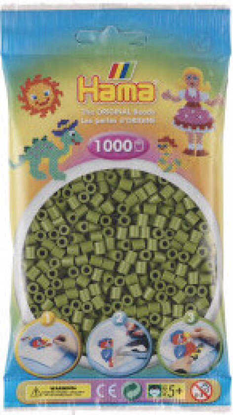 Midi 1000 Perler - Oliven Grønn 84