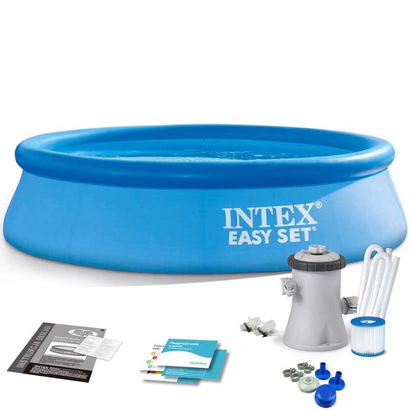 Pool Easy Set 1.250 Ltr. 244 X 61 Cm Svømmebasseng Og Basseng 28108np
