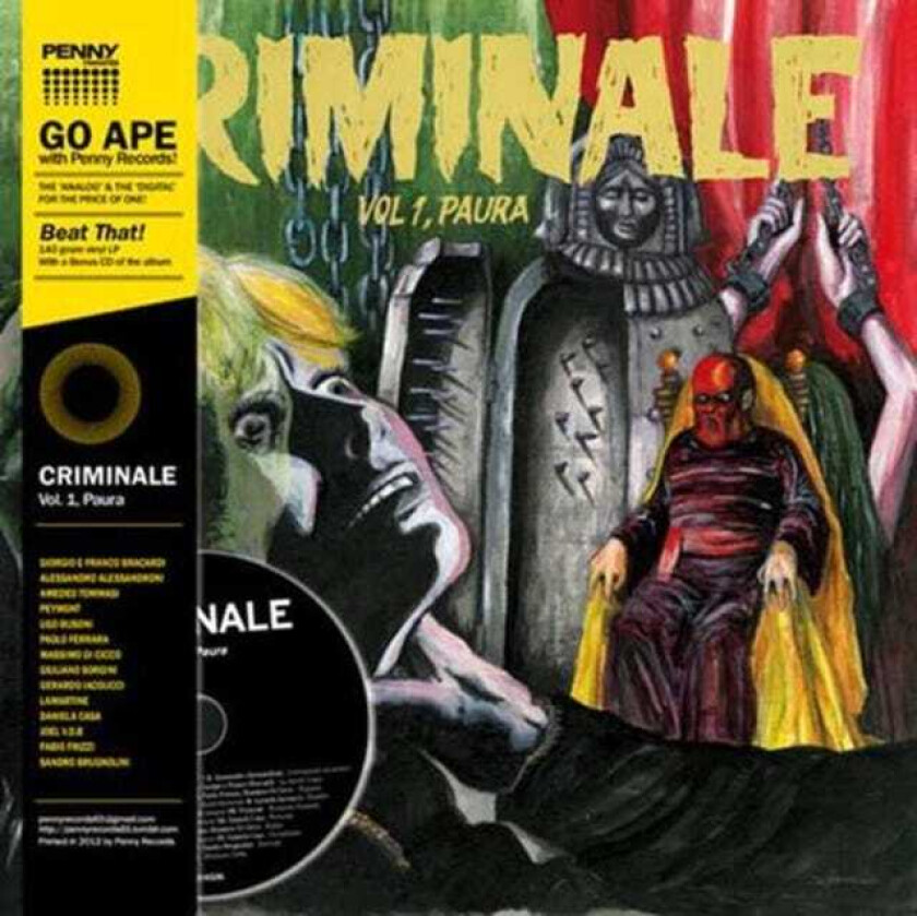 Diverse Artister  Crimnale Vol.1  Paura (Fear)  LP/Vinyl