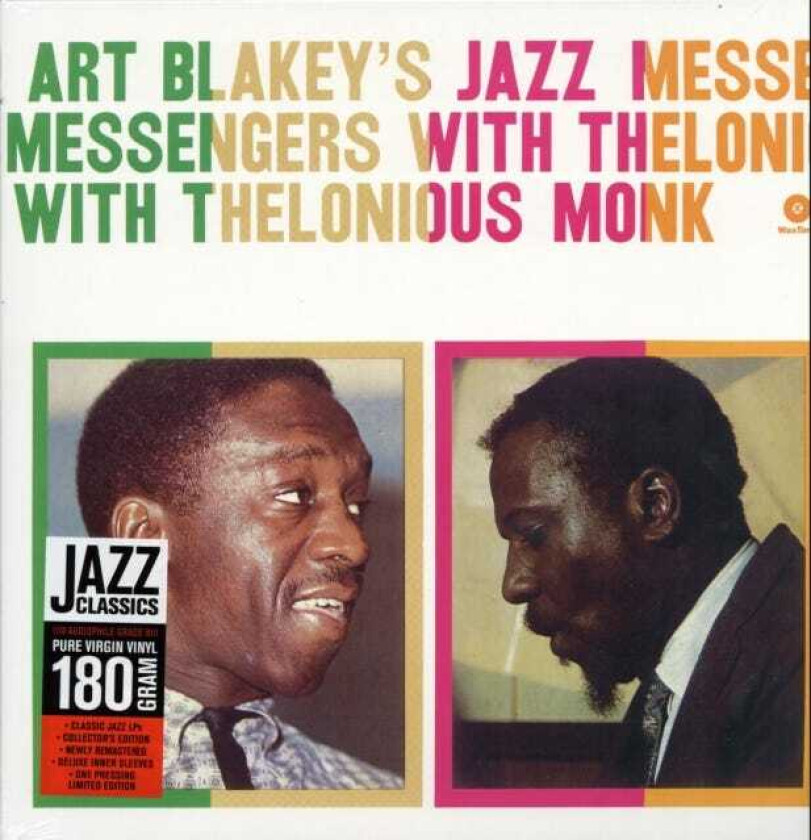 Art Blakey, Thelonious Monk Art Blakey's Jazz Messengers With Thelonious Monk LP/Vinyl