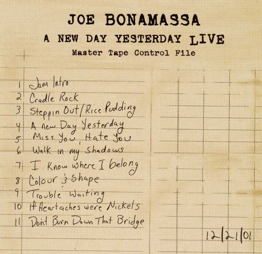 Joe Bonamassa A New Day Yesterday Live LP/Vinyl
