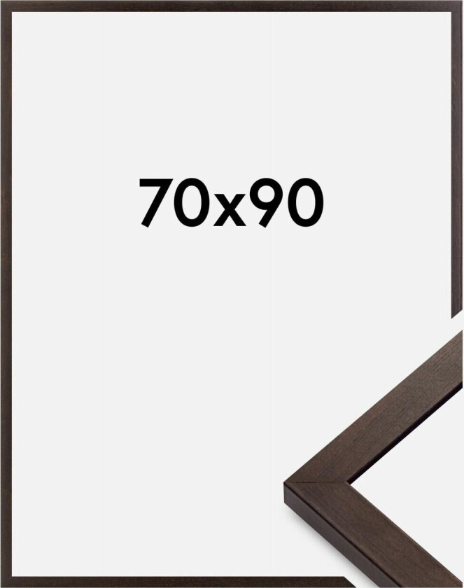 Ramme Selection Akrylglass Valnøtt 70x90 Cm